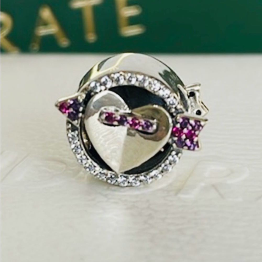 Pandora Silver and Purple Charm